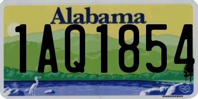 AL license plate 1AQ1854