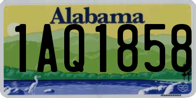 AL license plate 1AQ1858