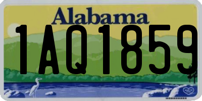 AL license plate 1AQ1859