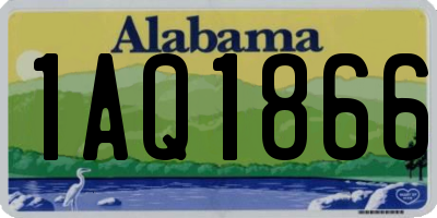 AL license plate 1AQ1866