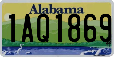 AL license plate 1AQ1869
