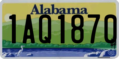 AL license plate 1AQ1870
