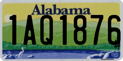 AL license plate 1AQ1876