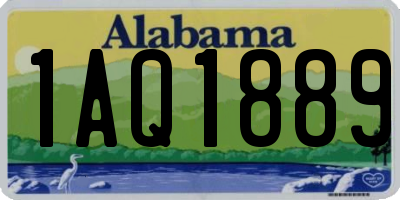 AL license plate 1AQ1889