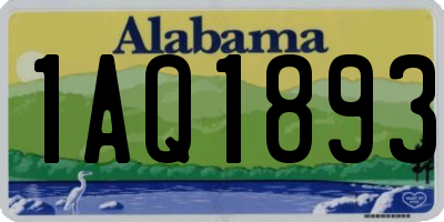 AL license plate 1AQ1893