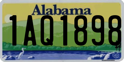 AL license plate 1AQ1898