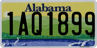 AL license plate 1AQ1899