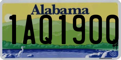 AL license plate 1AQ1900