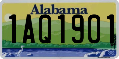 AL license plate 1AQ1901