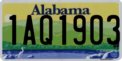 AL license plate 1AQ1903