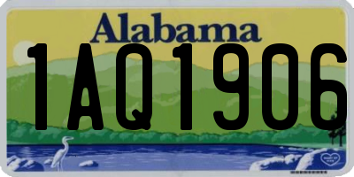 AL license plate 1AQ1906