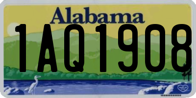 AL license plate 1AQ1908