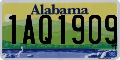 AL license plate 1AQ1909