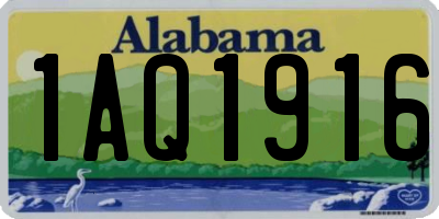 AL license plate 1AQ1916