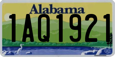 AL license plate 1AQ1921