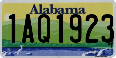 AL license plate 1AQ1923