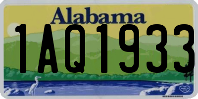 AL license plate 1AQ1933