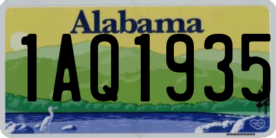 AL license plate 1AQ1935
