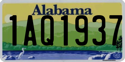 AL license plate 1AQ1937