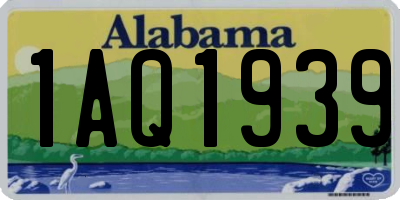 AL license plate 1AQ1939