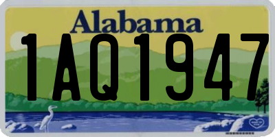 AL license plate 1AQ1947
