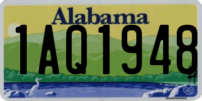 AL license plate 1AQ1948