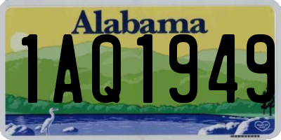AL license plate 1AQ1949