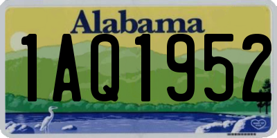 AL license plate 1AQ1952