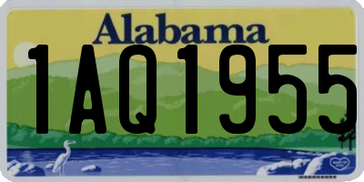 AL license plate 1AQ1955