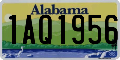 AL license plate 1AQ1956