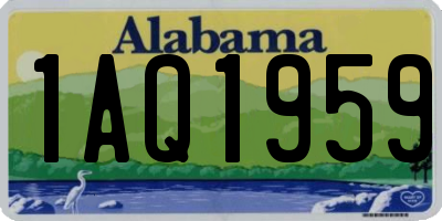 AL license plate 1AQ1959