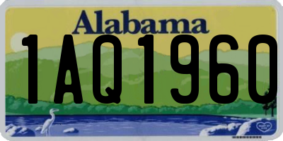 AL license plate 1AQ1960