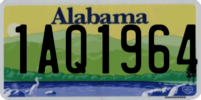AL license plate 1AQ1964