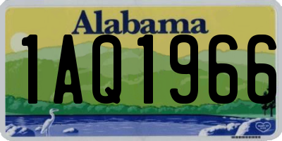 AL license plate 1AQ1966