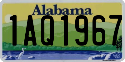 AL license plate 1AQ1967