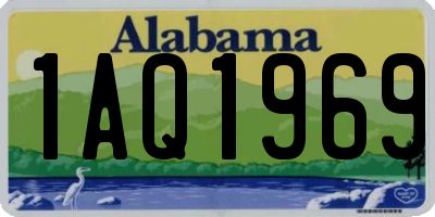 AL license plate 1AQ1969