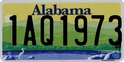 AL license plate 1AQ1973