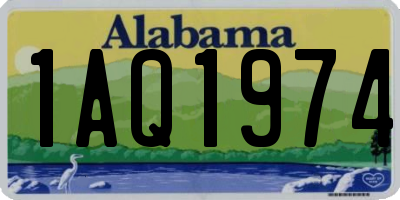 AL license plate 1AQ1974
