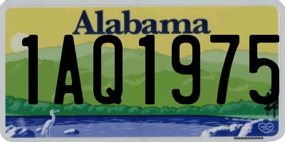 AL license plate 1AQ1975