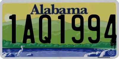 AL license plate 1AQ1994