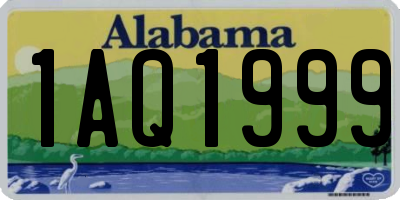 AL license plate 1AQ1999
