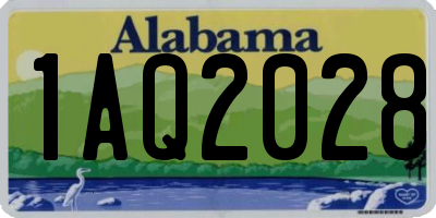 AL license plate 1AQ2028