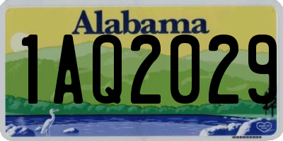 AL license plate 1AQ2029