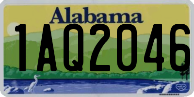 AL license plate 1AQ2046