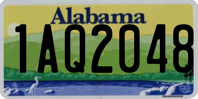 AL license plate 1AQ2048