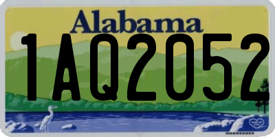 AL license plate 1AQ2052