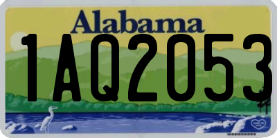 AL license plate 1AQ2053