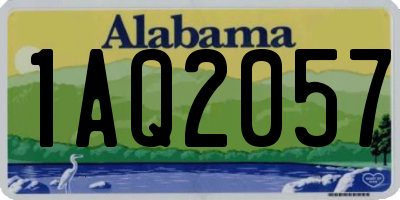 AL license plate 1AQ2057