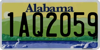 AL license plate 1AQ2059