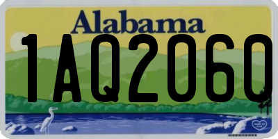 AL license plate 1AQ2060